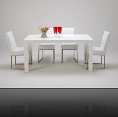 Table à manger design blanche