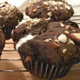 Double Choc Marshmallow Rocky Rd. Muffins