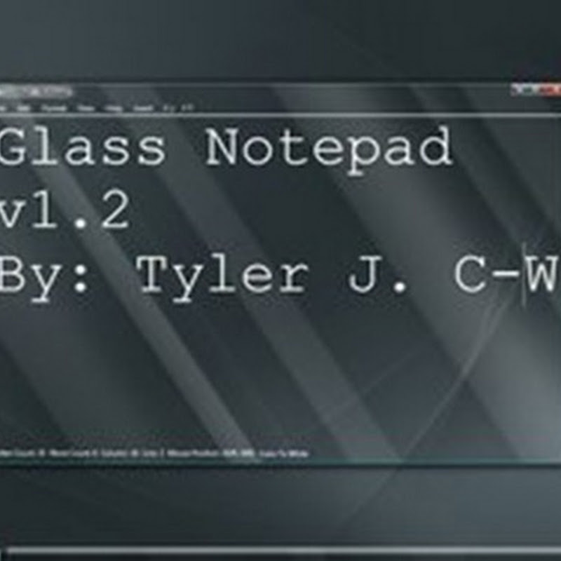 Glass Notepad, el bloc de notas aero