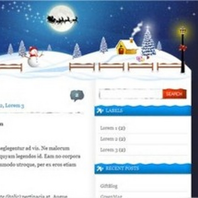 5 plantillas navideñas para Blogger