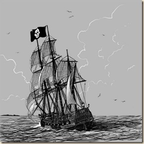 Barco Pirata dibujo 1