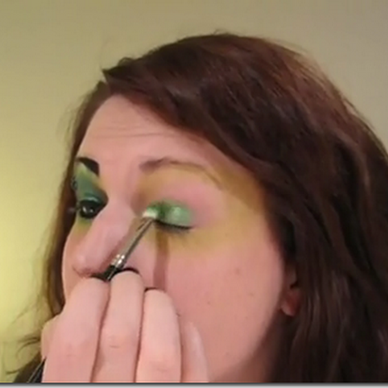 Maquillaje de Bruja verde para Halloween
