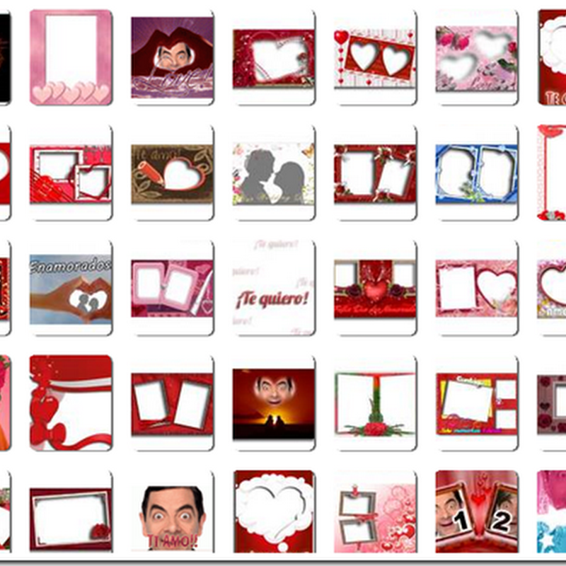 fotomontajes  San Valentín de marcos y postales con tu foto