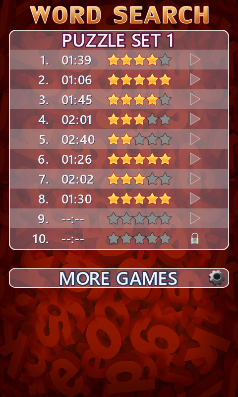 Word Search Screen 2