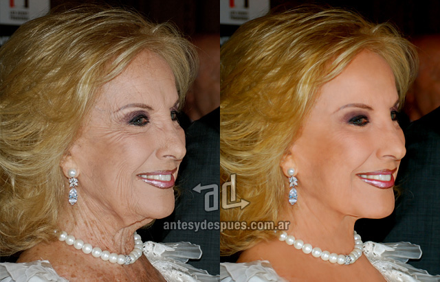 Mirtha Legrand without Photoshop