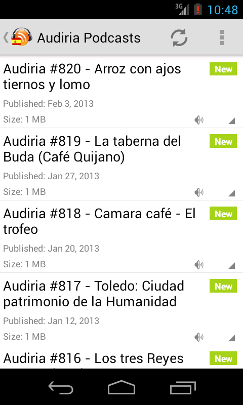 Spanish Podcasts Screen 3