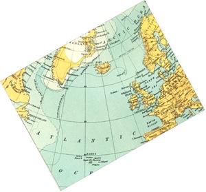 Atlantic-map-Newfoundland-Britain