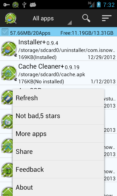 Android application Installer + Pro screenshort