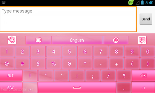 GO Keyboard Pink Satin Screenshots 6