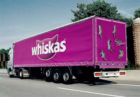 Whiskas Truck Advertisement