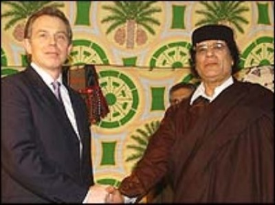 Mohamar khadaffi blair