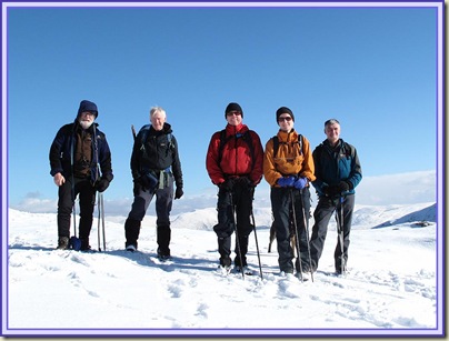 Near the summit of Hindscarth - a gang of six