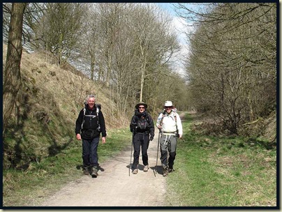 Jeff, Gayle and Mick on the Tissington Trail
