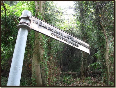Signpost on the SWCP