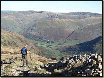 Descending from Hart Crag, with High Street