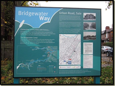 A typical 'Bridgewater Way' information board