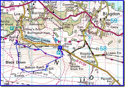 Our route - 5km, 200 metres ascent