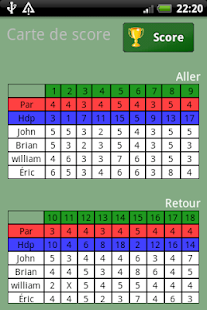 Golf Scorer Screen 3