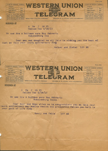 wedding telegrams