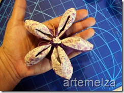 artemelza - flor com duplo tecido