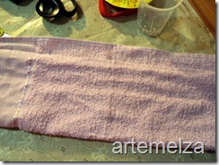 artemelza - anjo feito com toalha