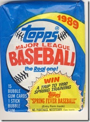 Topps 1989 Pack