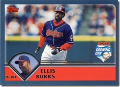 Topps 2003 Opening Day Ellis Burks