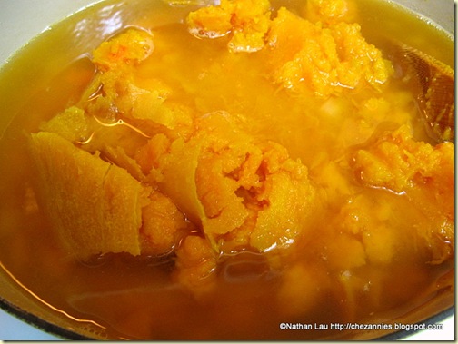  Simmering Roasted Butternut Squash for Soup