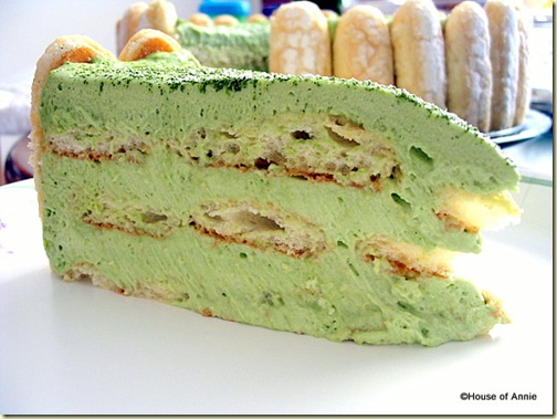 Slice of Green Tea Tiramisu