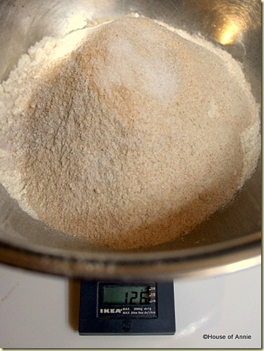 Bread Flour, Whole Wheat Flour, Yeast and Salt