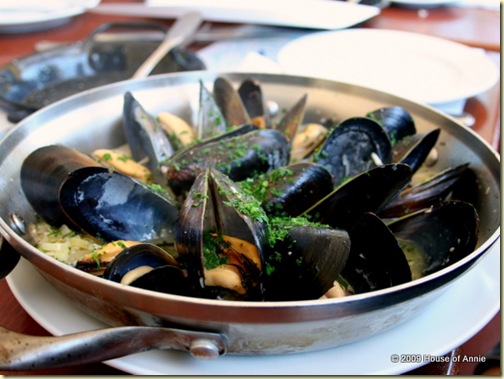 Steamed Mussels from Bistro Moulin