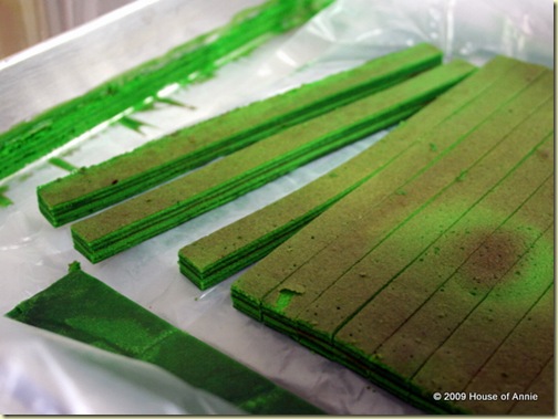 green square strips for sarawak layer cake design - copyright house of annie