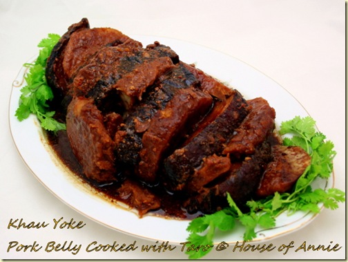 khau yoke pork belly cooked with taro