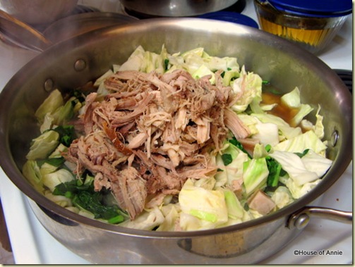 Cooking Kalua Pig with Cabbage