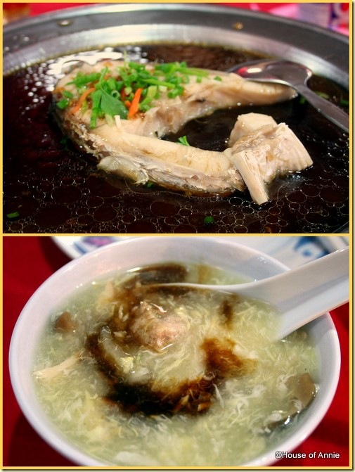 Hung Kiew Kee Restaurant Sarikei steamed fish egg drop soup with sea cucumber