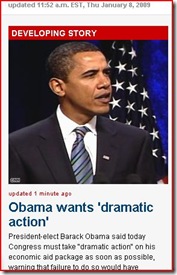 Obama dramatic action