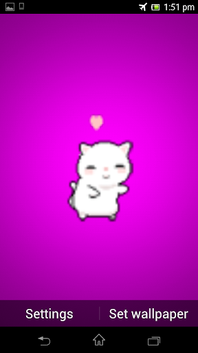 【免費個人化App】Lovely Cat Live Wallpaper-APP點子