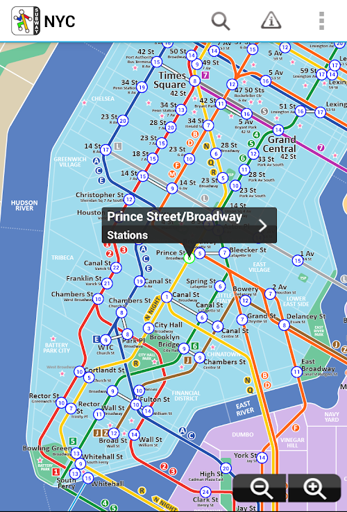 Android application New York Subway by Zuti screenshort