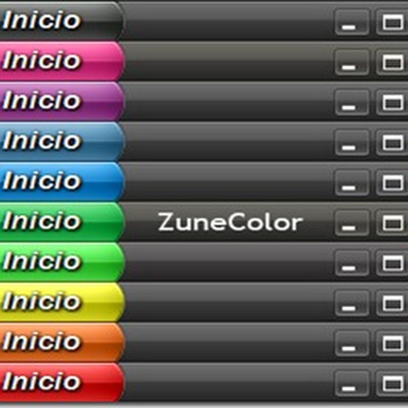 Todas as cores do  Zunecolor
