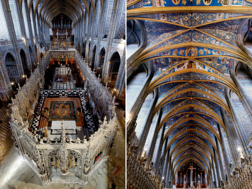 Intérieur et voûte de la cathédrale Sainte-Cécile d'Albi