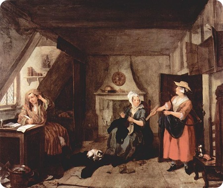 William Hogarth - The Distressed Poet William Hogarth - The Distressed Poet