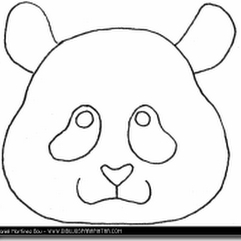 Máscaras de Osos para colorear y usar