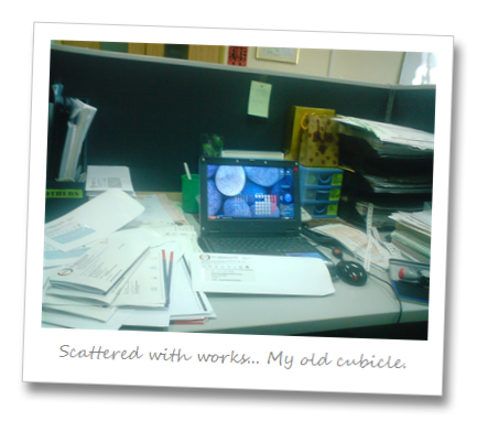 I really miss my old cubicle!