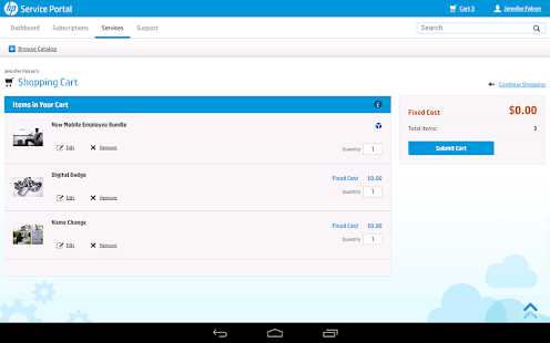 HP Service Request Catalog Screenshots 8