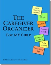 caregiver organizer cover child