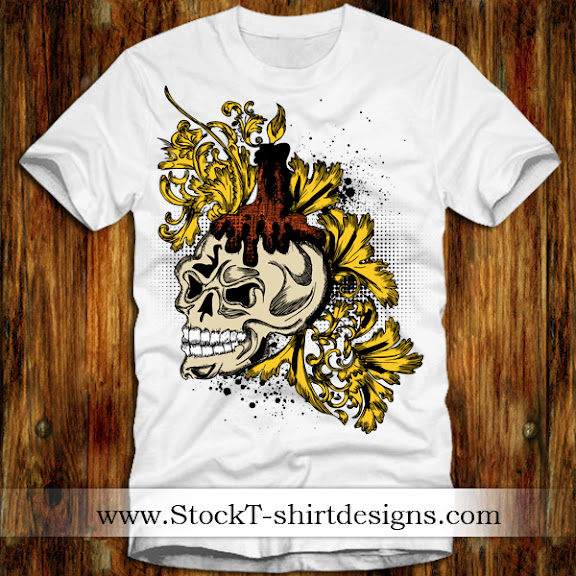 Estampa: T-shirt Design Skull