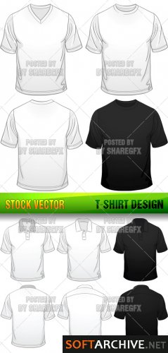 Templates de Camisa 28: Stock Vector - T-Shirt Design 2806