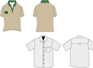 Template de Camisa 33: T-shirt Work uniforms