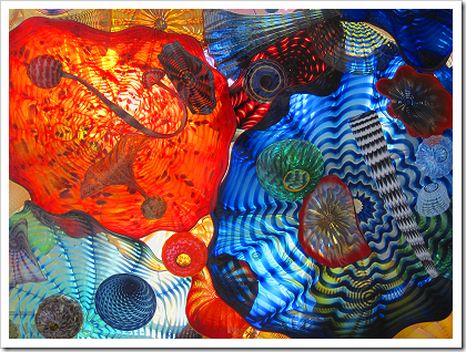 Chihuly Bridge of Glass: ceiling panel