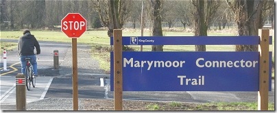 Marymoor Connector Trail bicyclist